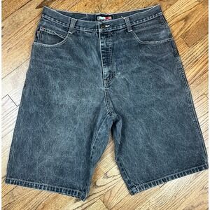 Southpole Jean Shorts Mens 38 Denim Jorts Hip Hop Baggy Skater Wide Leg